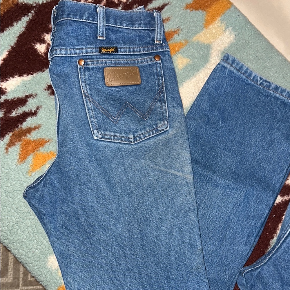 VINTAGE Classic COWBOY SLIM FIT Blue MENS  Jeans 33 x 32